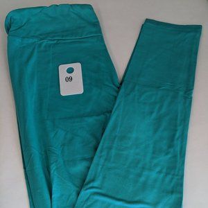 Solid Teal One-Size Leggings